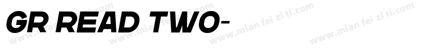 GR Read Two字体转换